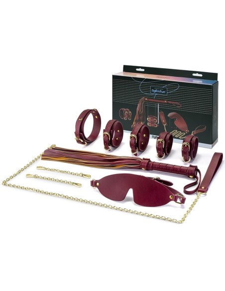 Coffret SM 5 Pièces Sex Navy Bordeaux Coffret SM 5 Pièces Sex Navy Bordeaux