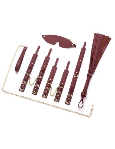 Coffret SM 5 Pièces Sex Navy Bordeaux