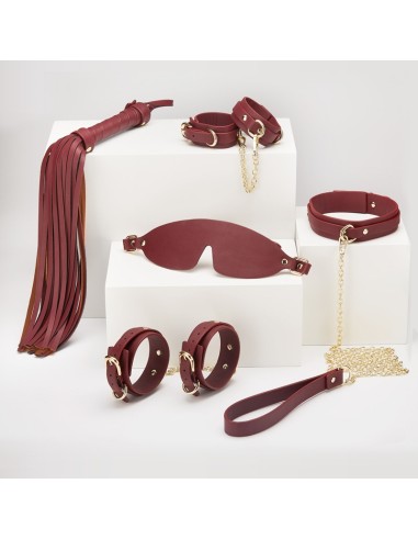Coffret SM 5 Pièces Sex Navy Bordeaux