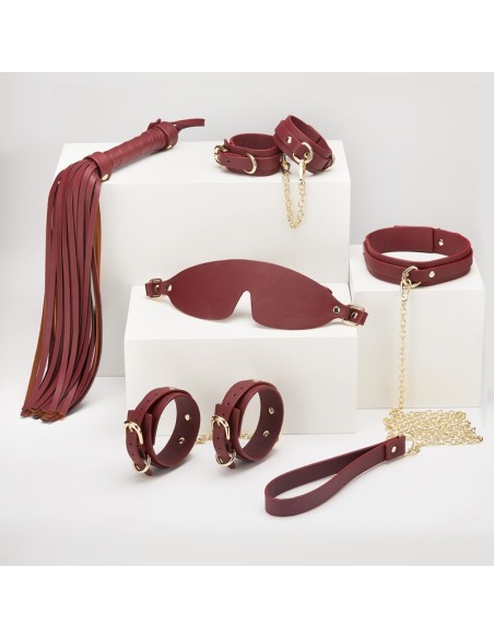 Coffret SM 5 Pièces Sex Navy Bordeaux Coffret SM 5 Pièces Sex Navy Bordeaux