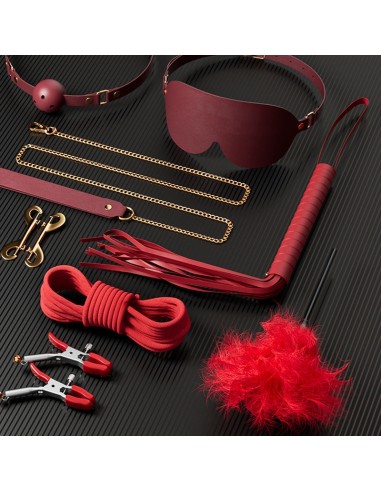 Kit BDSM 11 Pièces Clarissa Rouge