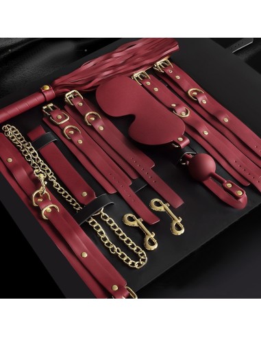 Kit BDSM 11 Pièces Clarissa Rouge