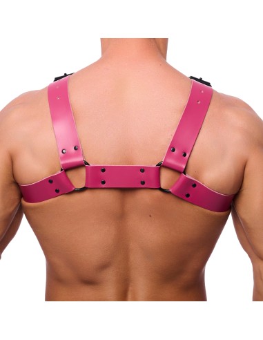 Harnais en cuir Bulldog Rose
