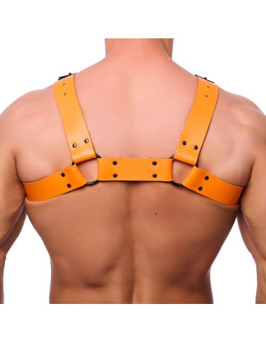Harnais en cuir Bulldog Orange