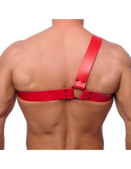 Harnais en cuir Half Rouge