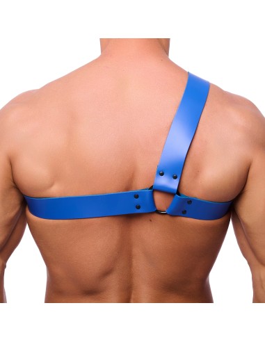 Harnais en cuir Half Bleu