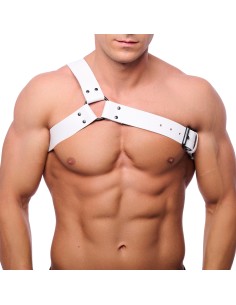 Harnais en cuir Half Blanc