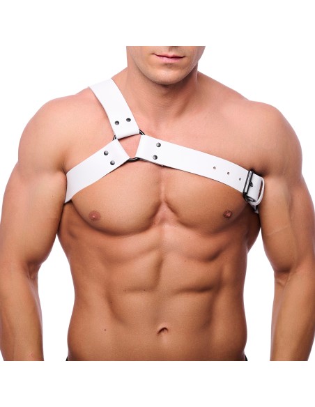 Harnais en cuir Half Blanc Harnais en cuir Half Blanc