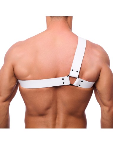 Harnais en cuir Half Blanc