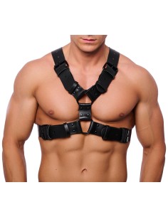 Harnais en cuir Right Noir