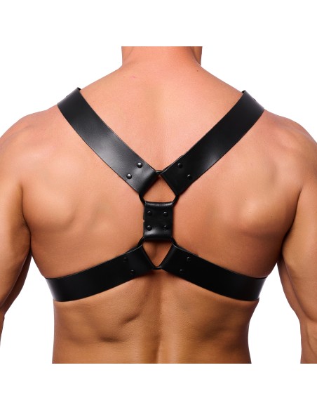Harnais en cuir Right Noir