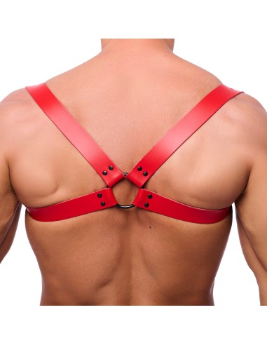 Harnais en cuir Shoulder Rouge