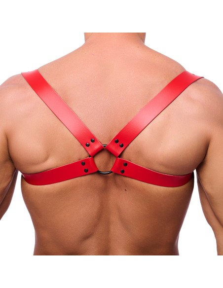 Harnais en cuir Shoulder Rouge