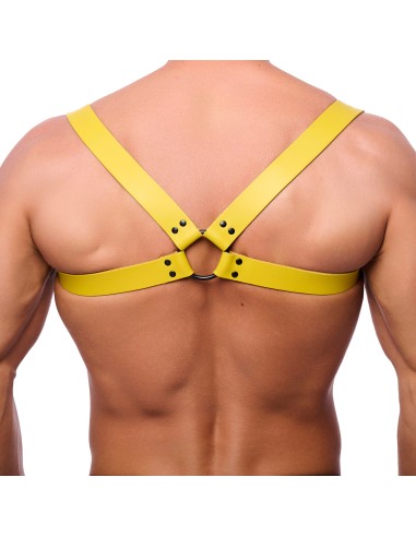 Harnais en cuir Shoulder Jaune