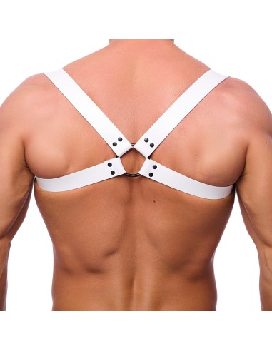 Harnais en cuir Shoulder Blanc