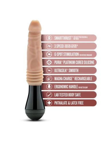 Gode à poussée rotatif Dr Knight 13 x 3.8cm