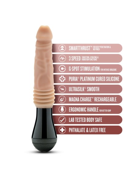 Gode à poussée rotatif Dr Knight 13 x 3.8cm