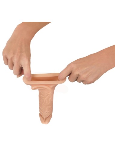 Gaine de pénis Realistic Extension 16.5 x 3.7cm