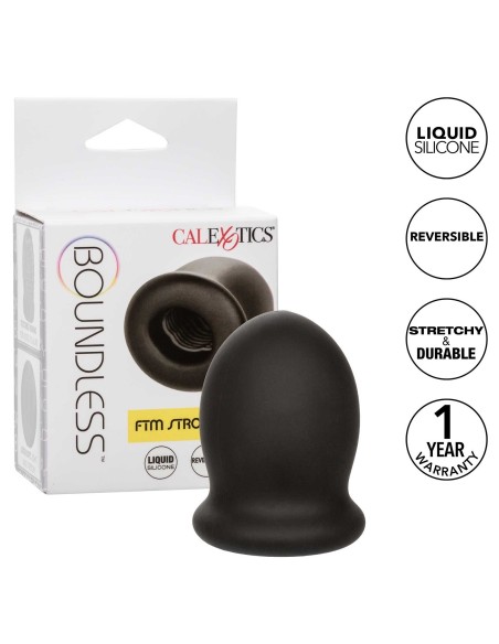 Masturbateur de Dicklit Striping 4.5 x 2cm Noir