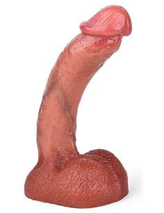 Gode Curved Balls 16 x 3.5cm Marron
