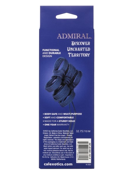 Corde de bondage Admiral 10 mètres Bleue