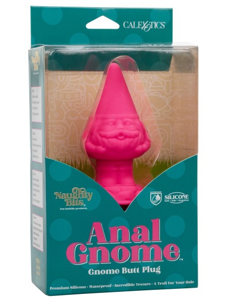 Naughty Bits Anal Gnome Gnome Butt Plug Pink