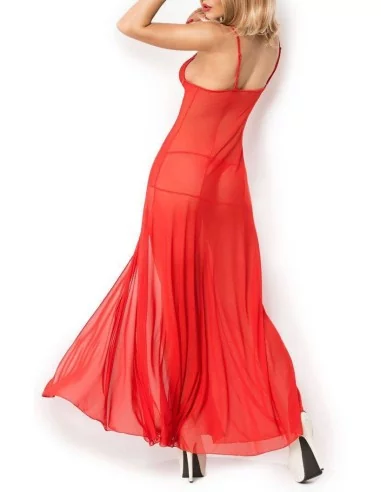Nuisette longue Erica - Rouge