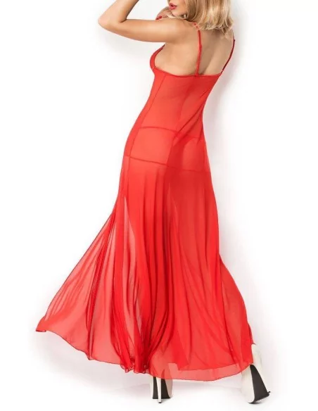 Nuisette longue Erica - Rouge
