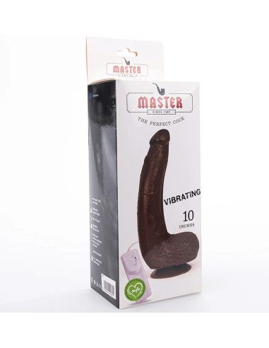 Gode vibrant MASTER 17 x 6 cm Marron
