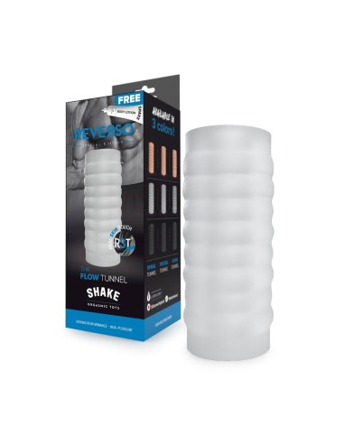 Masturbateur The Flow Tunnel Shake Reverso Blanc
