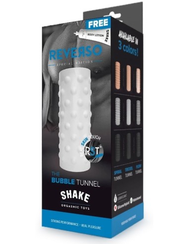 Masturbateur The Bubble Tunnel Shake Reverso Blanc
