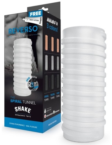 Masturbateur The Spiral Tunnel Shake Reverso Blanc