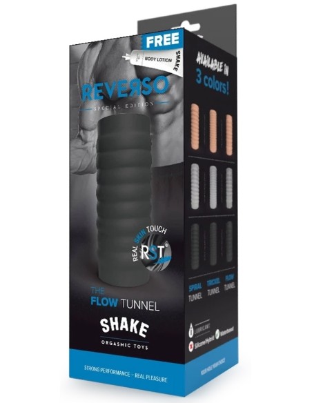 Masturbateur The Flow Tunnel Shake Reverso Noir Masturbateur The Flow Tunnel Shake Reverso Noir