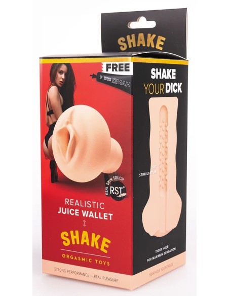 Masturbateur Juice Wallet Shake Vulve