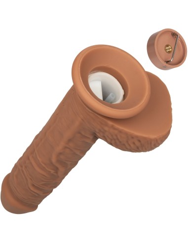 Gode Éjaculateur Vibrant Fuck Squirting 17 x 4.2cm Marron