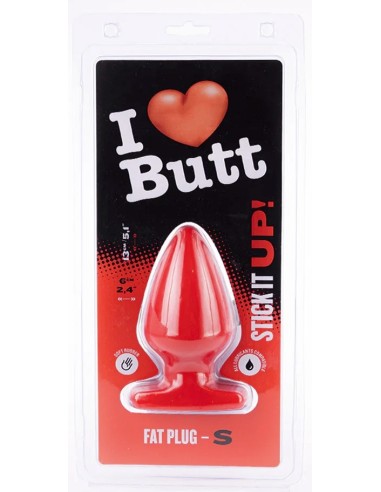 Plug Fat S I Love Butt 11 x 6 cm Rouge
