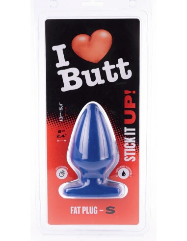 Plug Fat S I Love Butt 11 x 6 cm Bleu