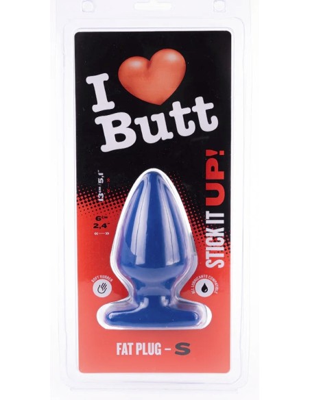 Plug Fat S I Love Butt 11 x 6 cm Bleu
