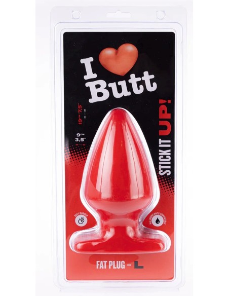 Plug Fat L I Love Butt 15.5 x 9 cm Rouge