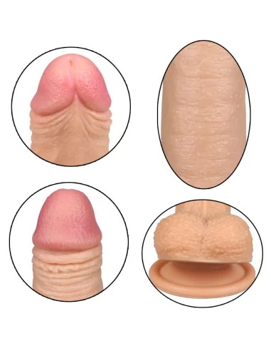 Gode réaliste DUAL Silicone 13 x 3.5 cm Chair