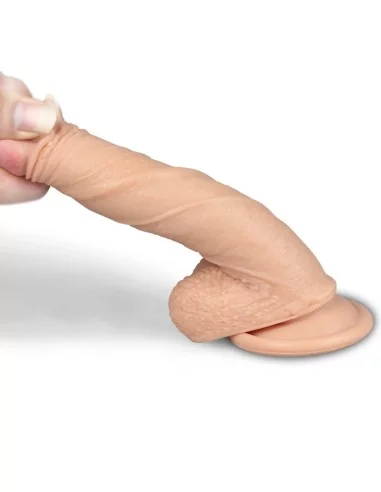 Gode réaliste DUAL Silicone 13 x 3.5 cm Chair