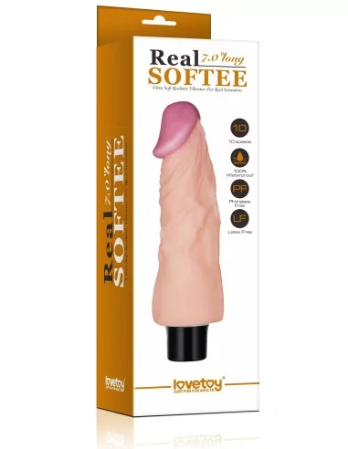 Gode vibrant Real Soft 14 x 4cm