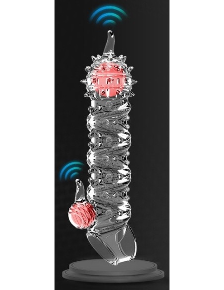 Gaine de pénis vibrante Tortyvizz 12 x 4 cm Transparente Gaine de pénis vibrante Tortyvizz 12 x 4 cm Transparente