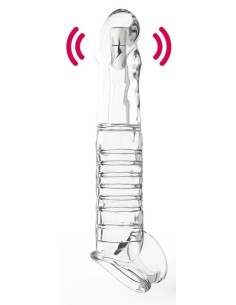 Gaine du pénis vibrante Ardyvizz 20 x 4 cm Transparente
