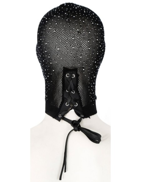 Cagoule en Résille avec Strass Diamands