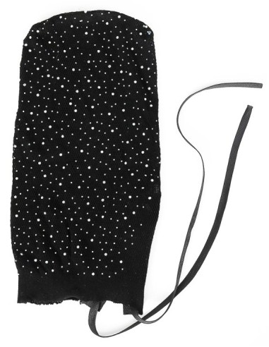 Cagoule en Résille avec Strass Diamands