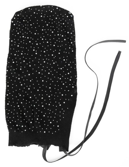 Cagoule en Résille avec Strass Diamands