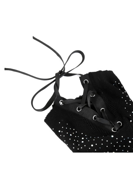 Cagoule en Résille avec Strass Diamands