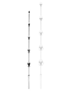 Tige d'urètre en métal Brano S 22 cm - Diamètre 6 à 14mm