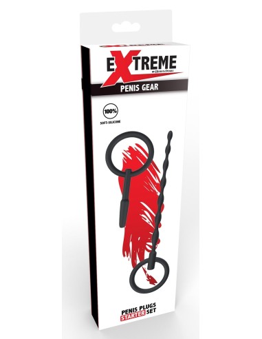 Tige et Plug d'urètre Advanced Set Silicone